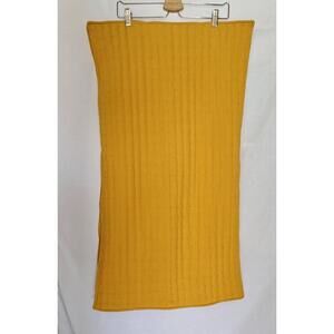 Style Sanctuary King Pillow Shams Set Quilted‎ Mustard Golden Yellow Bedding